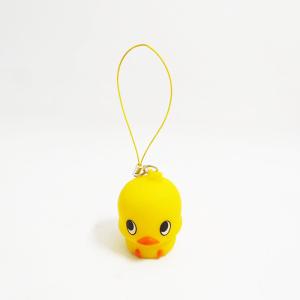 Wholesale Novelty Eco-friendly soft PVC Yellow duck Keyring gifts for Decoration from china suppliers