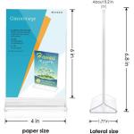 4 x 6 Triangle Shaped Poster Table Tent acrylic sign holder Wholesale