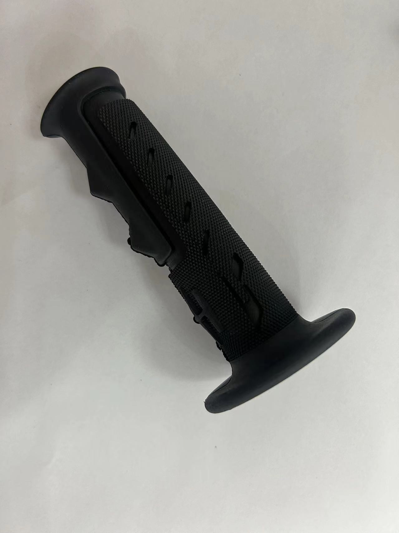 Standard Size Black Bicycle Rubber Handle Grips Weather Resistance