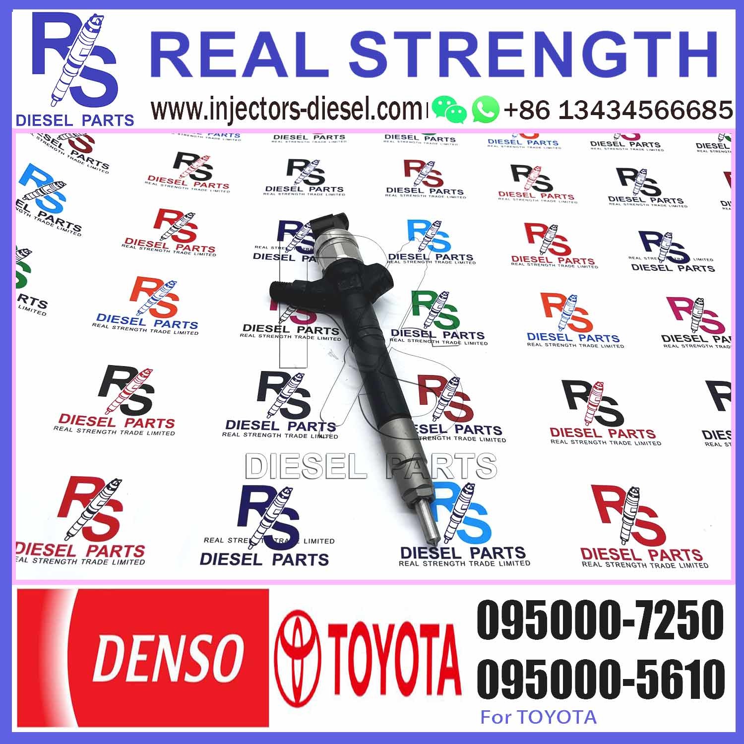 New Injector 0950007250 095000-7250 23670-0R160 23670-0R110 Diesel Injector DCRI107610 7250 for Toyota Avensis 2.2 D 2AD