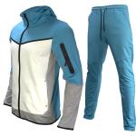 Fitted Printed Men Sportswear Set Gym Training Swimwear Two Pieces Tracksuit