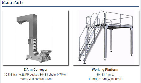 Cashew Nut 50 Bags / Min Multihead Weigher Packing Machine