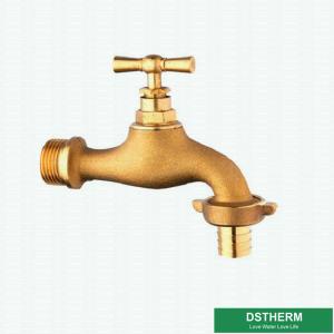 Wholesale Original Brass Color Garden Tap Brass Bibcock Valve Water Tap For Washing Machines from china suppliers