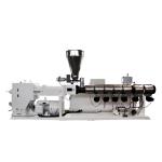 HYPS107/28 Parallel Twin Screw Pelletizing Production Line For PVC Cable Pellets