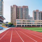 9mm Spray Coating System Outdoor Running Track Cement Concrete School Sport