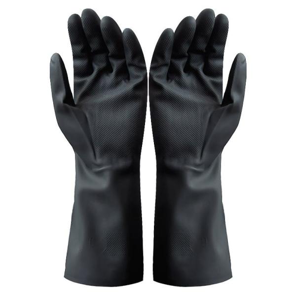 22 Mil Neoprene Chemical Gloves Flock Lined 13 Inches Neoprene Rubber Hand