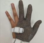 Three Fingers Stainless Steel Ironing Gloves Mesh Cutting Cut Resistant Chain