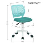 Adjustable Childrens Desk Chair , Bright Color Computer Kids Office Chair
