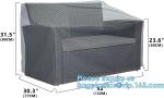 Cord Lock Closure Garden Furniture Cover Set, 600D Durable, Water Resistant