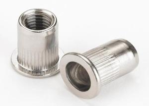 Wholesale M6 M8 Steel Iron Knurled Body Open End Reduced Flat Small Head Rivet Nut from china suppliers