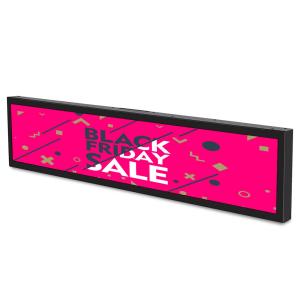 Wholesale VETO 28 Inch Streched Bar Lcd Display Indoor Ultra Wide Strip Shelf Edge Advertising Digital Signage For Supermarket from china suppliers