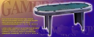 China 84 Inches Oval Poker Table , Indoor  Modern Poker Table With Folding Legs on sale