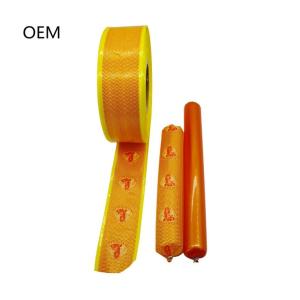 Wholesale Sausage Casings Yellow Colour Printed Artificial Sausage Skin For Steam Cooked Sausages from china suppliers
