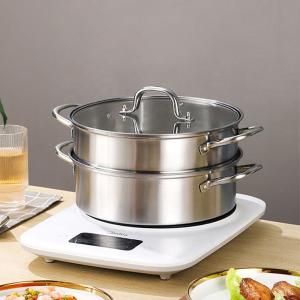 Wholesale Factory 28 CM Steamer Pot Stainless Steel Dumplings Seafood Rice Cooking Food Steamer Pot For Sale from china suppliers