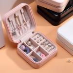 Recyclable PU Leather 115x110x60mm Jewelry Carrying Case For Earring
