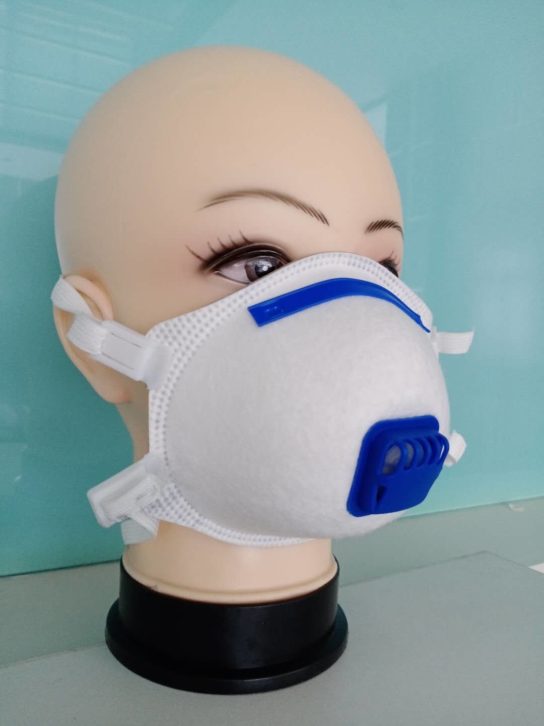 FFP3 cup Mask with valve CE certification(white)