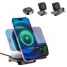 Buy cheap 3 In 1 Desktop Wireless Charging Station Aluminium Alloy Magsafe Charger Stand from wholesalers