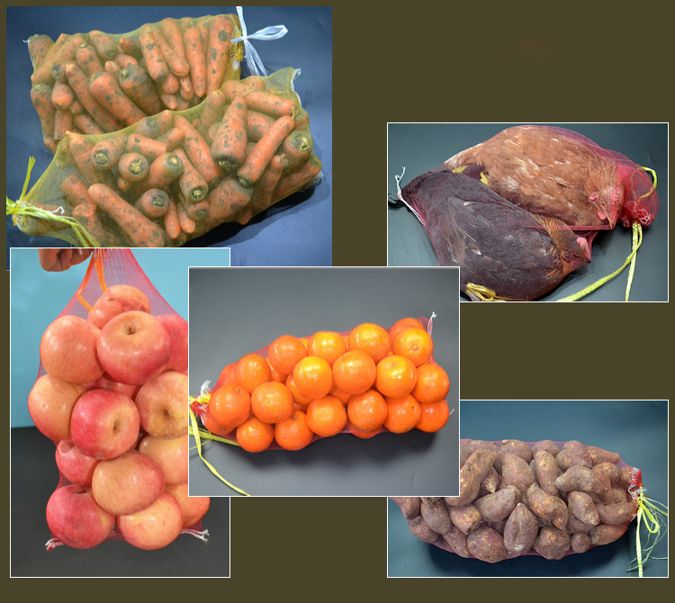 SGS Certified Tubular PE Knitted Raschel Mesh Sacks for Potato Transport and Handling
