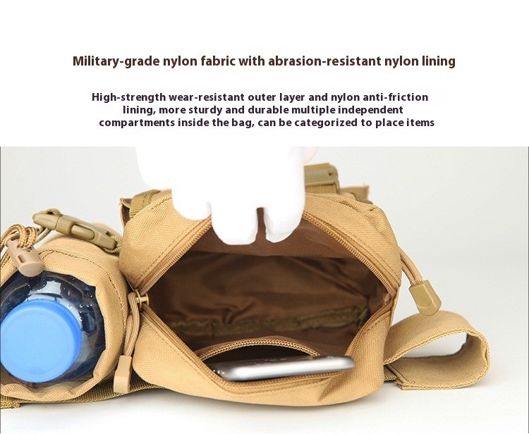 Fanny Pack Men'S Multi-Functional Sports Waterproof Small Fanny Pack Kettle Satchel Outdoor Riding Fishing Travel Kit