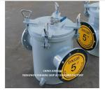 Marine Seawater Strainers Model AS125 CBM1061 Body Galvanized, Screen Stainless