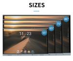 86 inch Touch Screen Smart Board 178 Degree View Angle, Aluminium Frame, Large