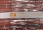 Orange Powder Coated Temporary Fence Panels O.D. 32mm/41mm Fortress Melbourne
