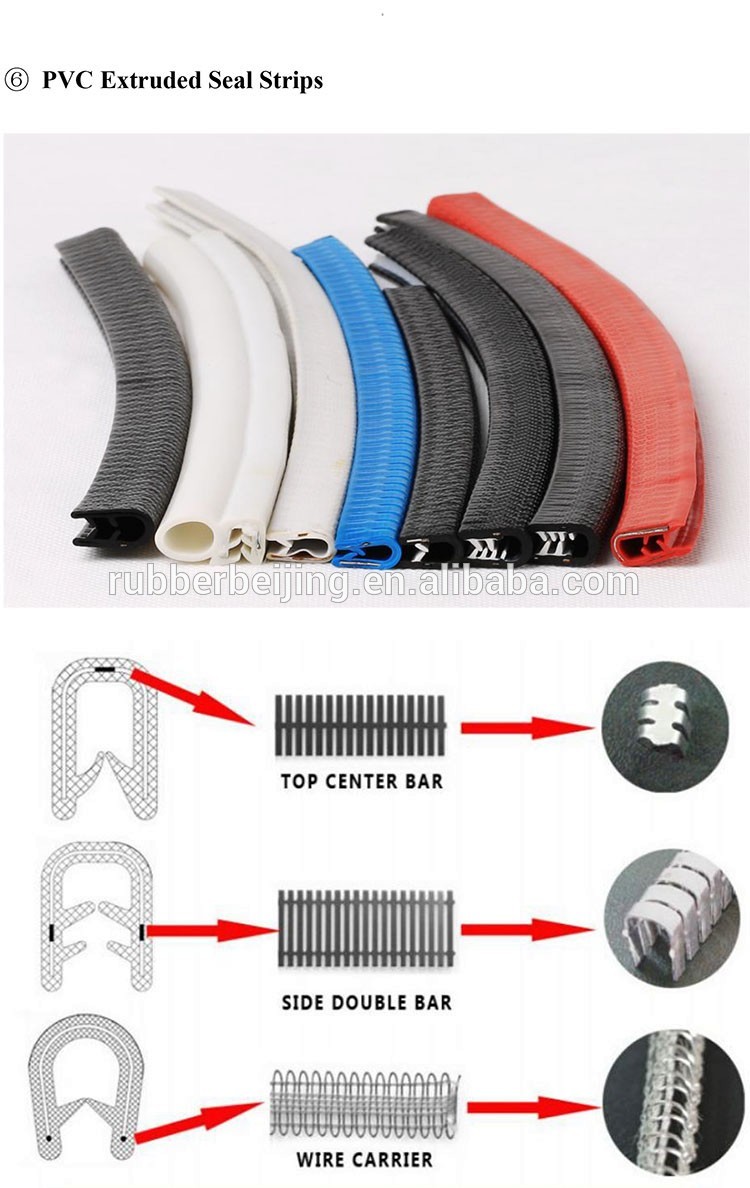 Silicone Vertical Bulb Trim Seal for Car Trunk Door Weatherstrip Repair by Customized