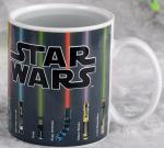 Star Wars Lightsaber Beams Up Heat Sensitive Magic Mug Hot Liquid Added