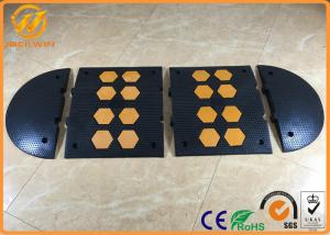 Wholesale Heavy Duty Traffic Car Parking Stopper Rubber Yellow and Black 500 * 600 * 50 mm from china suppliers