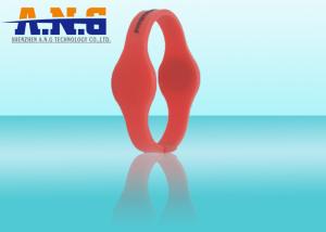 Wholesale Ф75 / 64MM HF and UHF Dual Frequency Rfid Wristbands Waterproof For Fitness from china suppliers