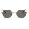 Buy cheap UV400 Stylish Polarized Sunglasses Elegant Irregular Lens Women Rimless from wholesalers