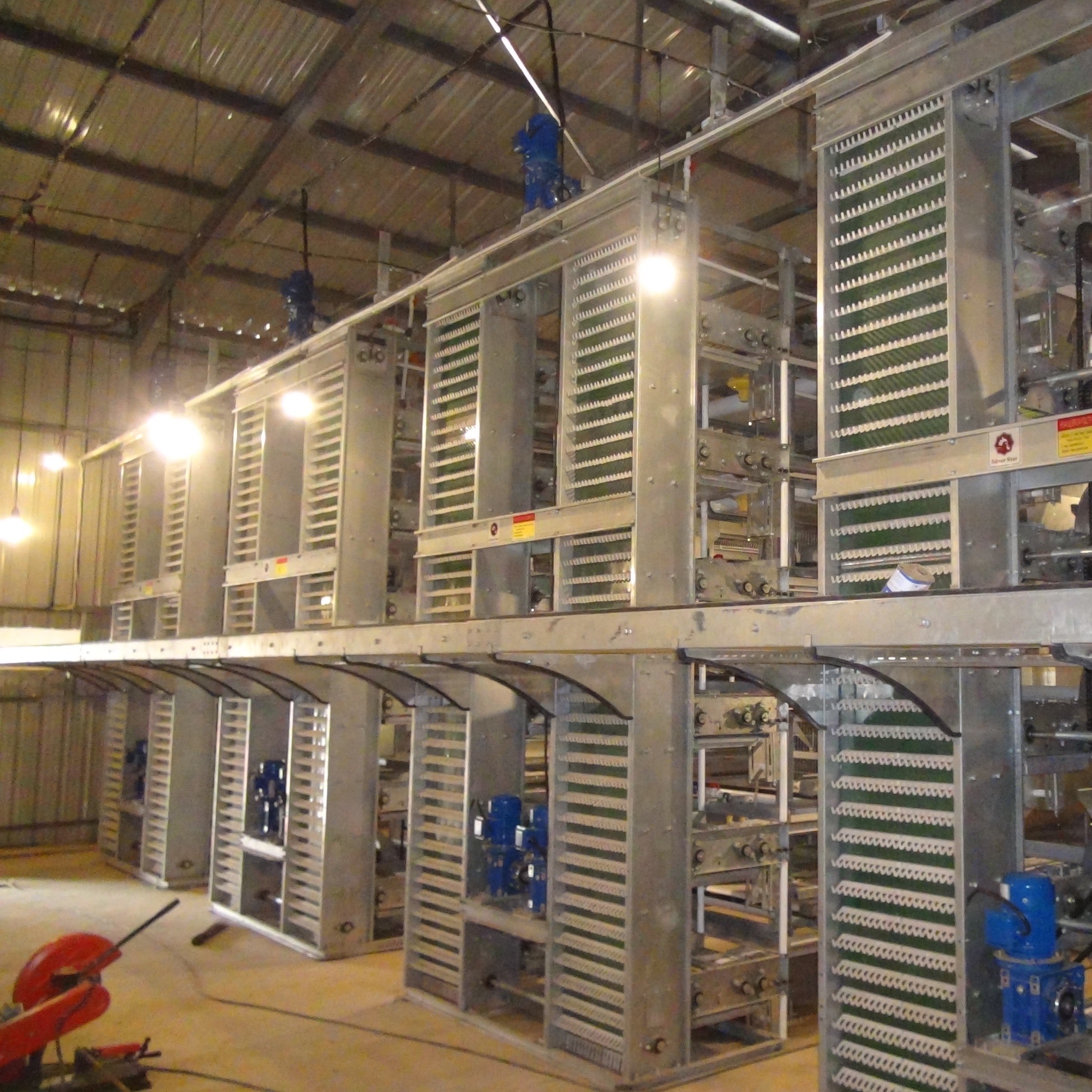 4-Tier Fully Automated Layer Housing System with Galvanized Frame & Auto Collection