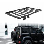 Convenient Aluminum Roof Rack for Jeep Wrangler JK 2011 Ideal for Outdoor