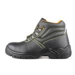 Steel Toe Genuine Leather Work Shoes Lightweight Steel Plate Safety Shoes Black