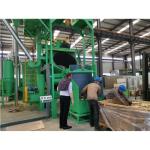 PLC Control Tilt Drum 4.2rpm Automatic Shot Blasting Machine Metal Parts