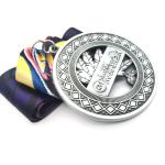 Gold / Silver / Bronze Plated Custom Logo Medal For Sport Zinc Alloy Paint