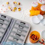 Pill Organizer + Supplement Case For OTC Medicine, Prescription + Vitamins - 14