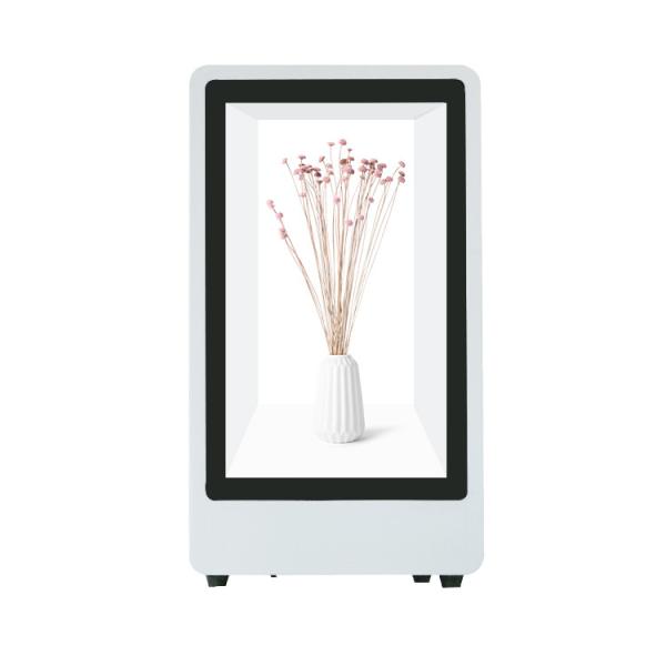 15.6 Inch Smart Showcase Touch Screen Transparent LCD Cabinet Box For Advertisin