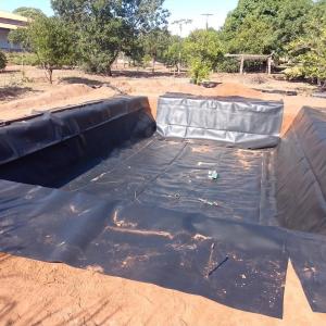 Wholesale Reinforced HDPE Geomembrane Pond Membrane Liner for 100% Virgin HDPE LLDPE Raw Material from china suppliers