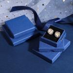 Custom Order Custom Logo Printed Jewelry Box for Earrings Ring Necklace Bracelet
