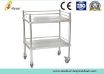 Durable Two Shelves Stainless Steel Medical Trolley Surgical Instrument Trolley