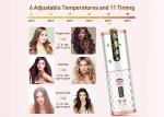 ABS Metal Magic Rod Cordless Hair Curler 25W Rechargeable Portable