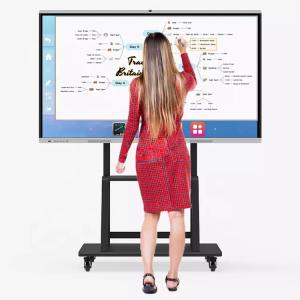Wholesale 4MM tempered explosion proof glass 4K Smart Interactive Board For School from china suppliers
