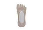 Professional Womens Invisible Socks / White Non Slip No Show Socks
