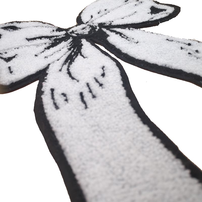 OEM 30*20CM Towel BowKnot Sew On Dress Girls Bow Towel Patch