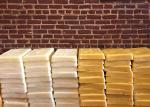 Yellow Refined Natural Beeswax Block For Sewing
