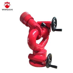 Wholesale DN80 Hand Wheel Fire Fighting Monitors Water Cannon Fire 304 SS Material from china suppliers