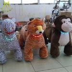 Hansel plush toys stuffed animals on wheels animals rides for sale