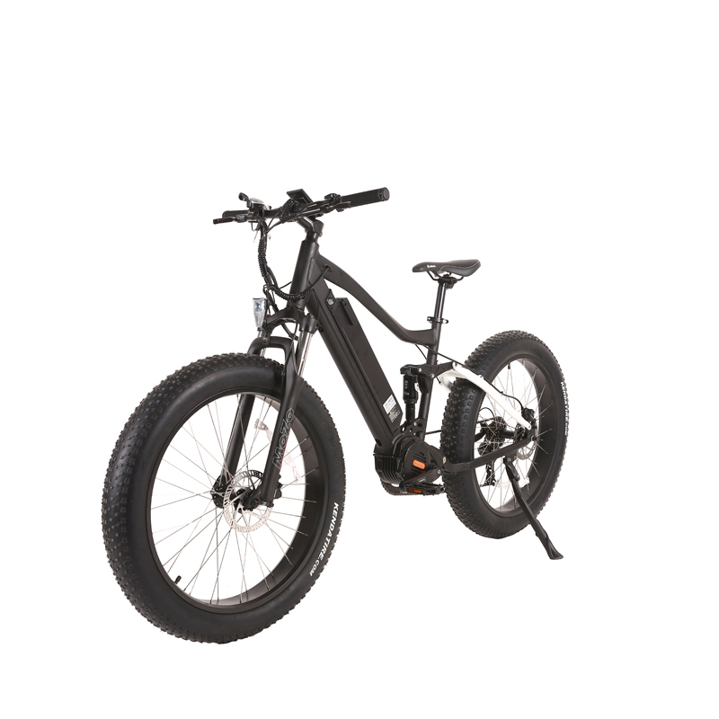 Domanca 48v 1000w Fat Tire Electric Bicycle Aluminum Alloy Frame 26" Full Suspensio