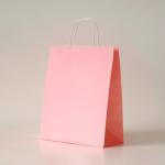 Large Industry Reusable Kraft Paper Tote Shopping Bag For Grocery With